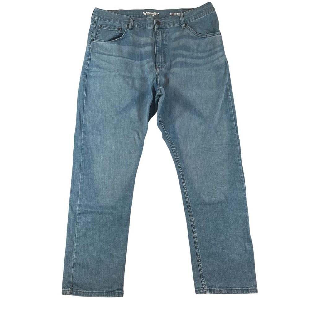 Wrangler Athletic Fit Jeans Mens 38x30 (Fit 38x29) Medium Wash Denim 112317148
